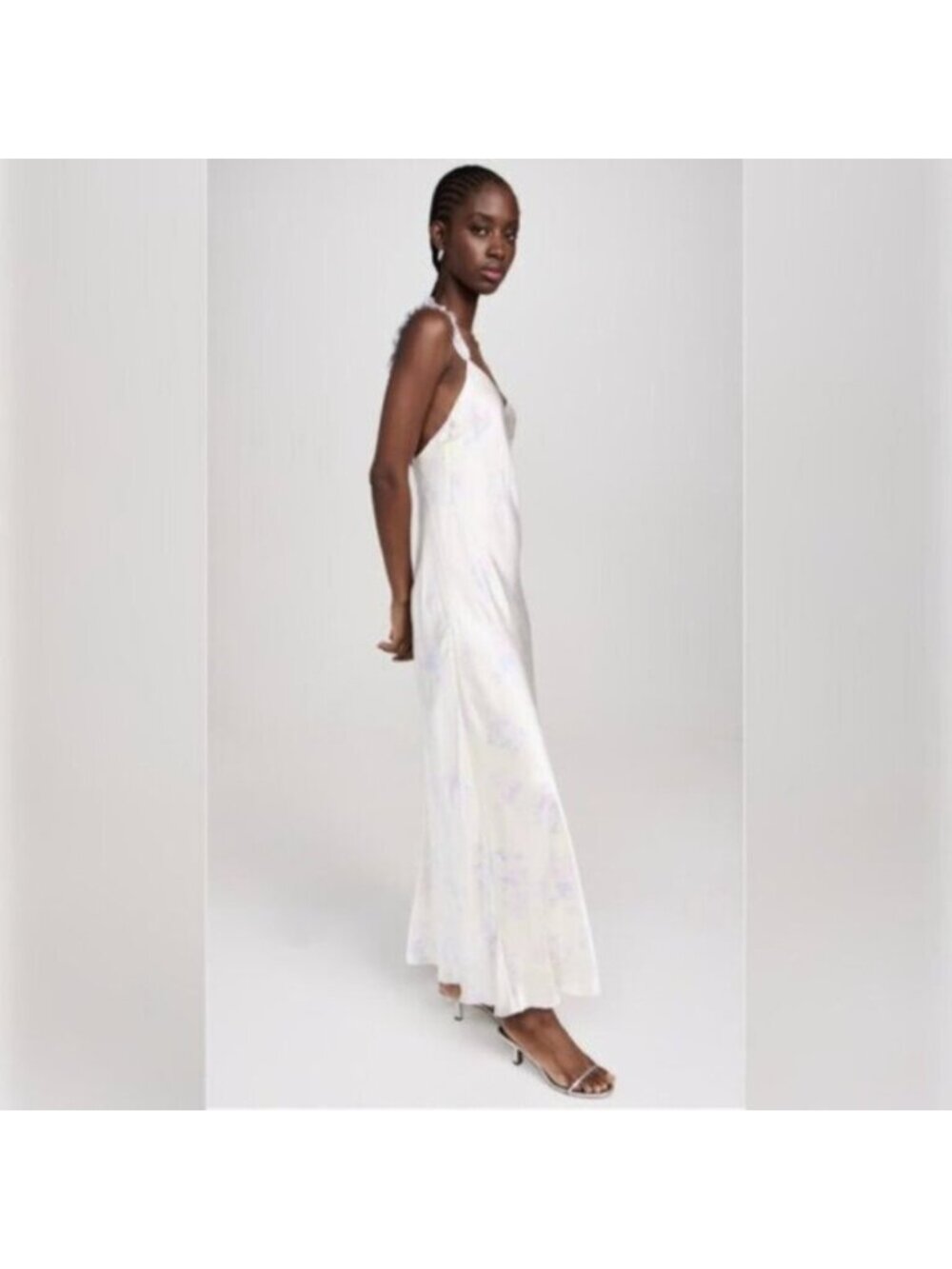 NWT LoveShackFancy Elizabella Lilac Pearl Maxi Dress - Picture 3 of 17